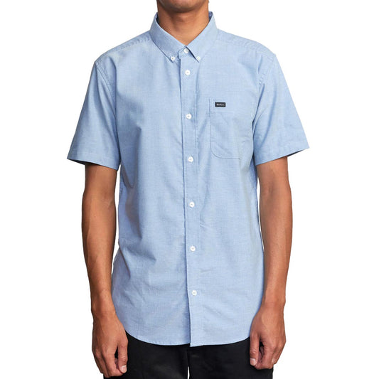 RVCA Thatll Do Stretch Shirt - Oxford Blue 2