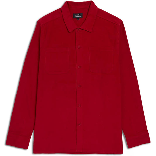 CCS Long Sleeve Corduroy Shirt - Crimson