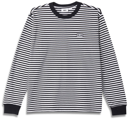 Obey Established Works Eyes Long Sleeve T-Shirt - Black Multi